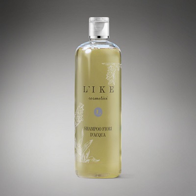 Shampoo bio per capelli secchi L’IKE – Shampoo uso frequente Fiori d’Acqua (250 ml)