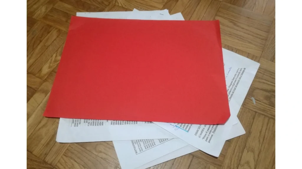 Tovagliette con cartoncino e carta di recupero della stampante 1