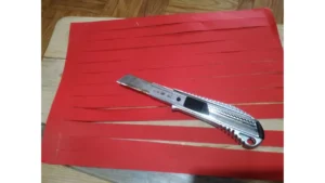Tovagliette con cartoncino e carta di recupero della stampante 3