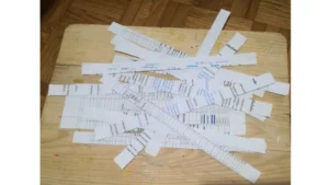Tovagliette con cartoncino e carta di recupero della stampante 4