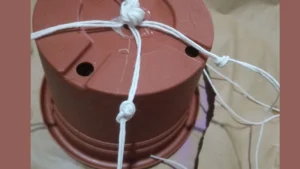 Vasetti appesi con intreccio macramè 3