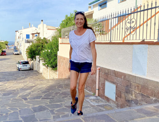 Tessa Gelisio, fare le scale
