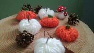 Halloween zucche di lana