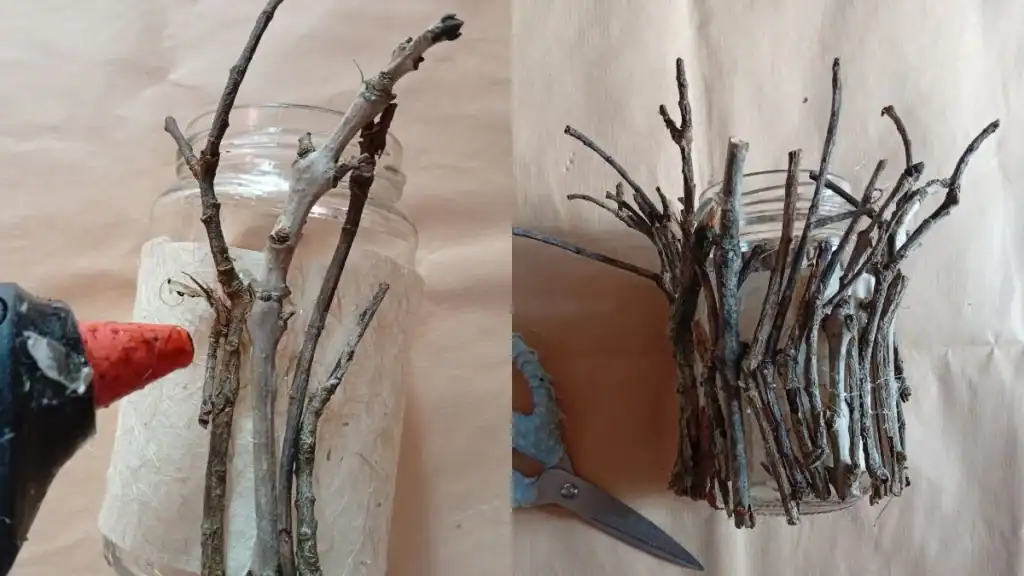 Portacandeline con legnetti 2