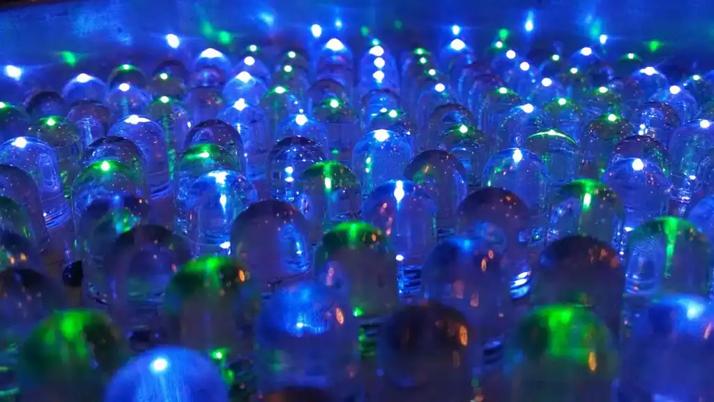 Luce blu dei LED