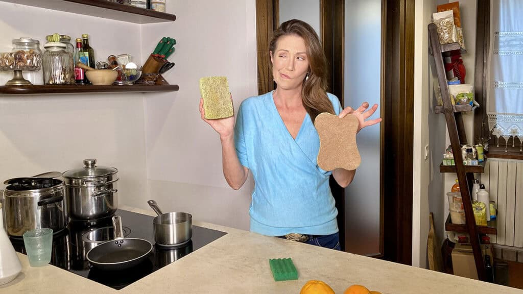 Tessa Gelisio, spugne da cucina