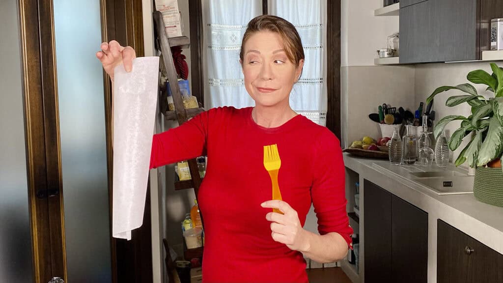 Tessa Gelisio, carta da forno