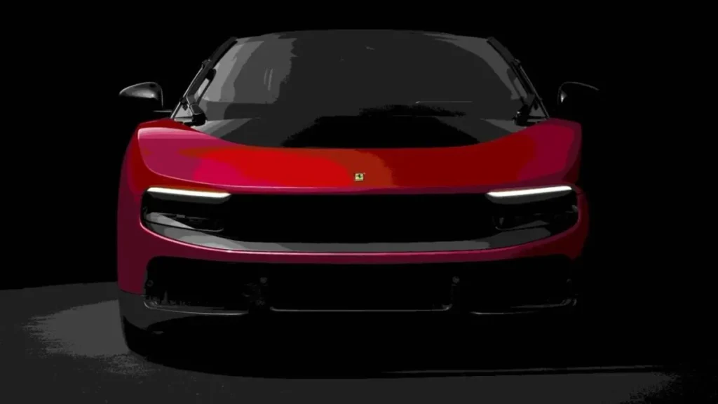 Una Ferrari Luce rossa