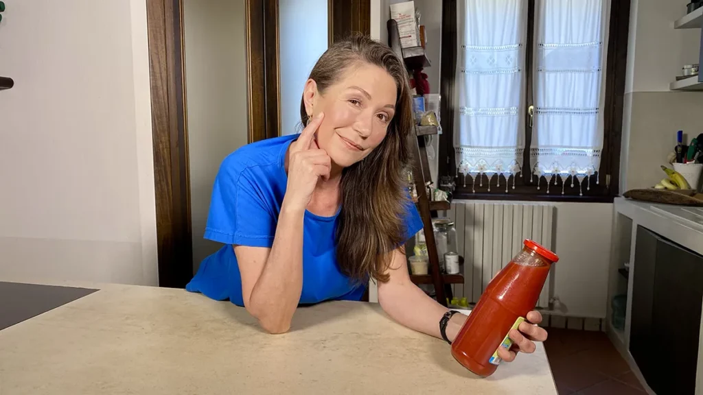 Tessa Gelisio, passata di pomodoro