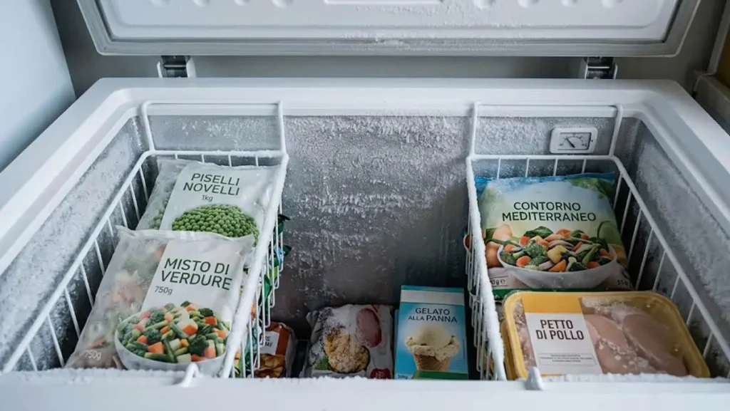 Brina sul freezer