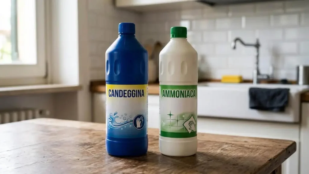 Candeggina e ammoniaca