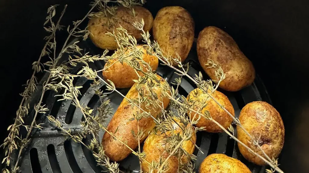 Patate nella friggitrice ad aria